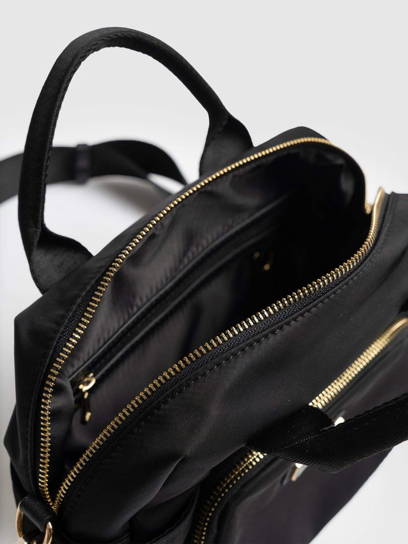 Nylon Noho Bag Black - Women's Leather Bags | Saint + Sofia® EU