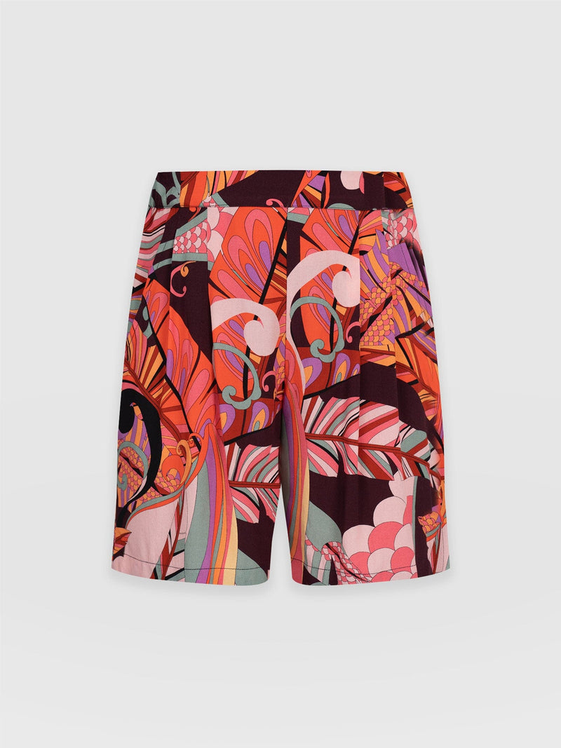 Octavia Short Red Palm - Women's Shorts | Saint + Sofia® EU