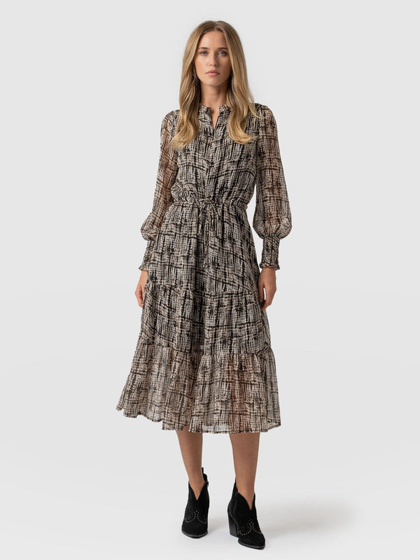Olivia Zip Up Dress Animal Tie Dye - Women's Dresses | Saint + Sofia® EU
