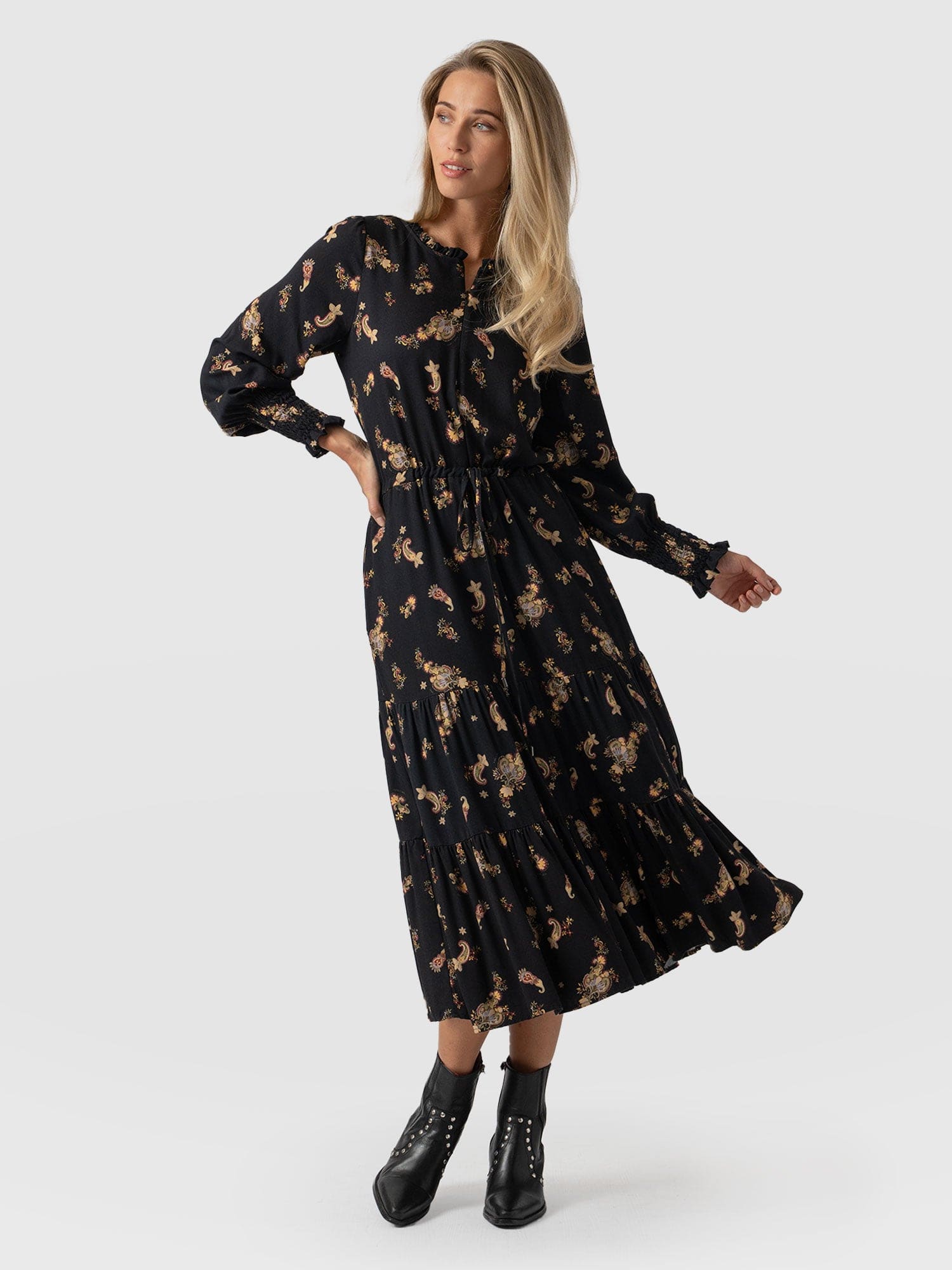 Olivia Zip Up Dress Highland Paisley - Women's Dresses | Saint + Sofia® EU