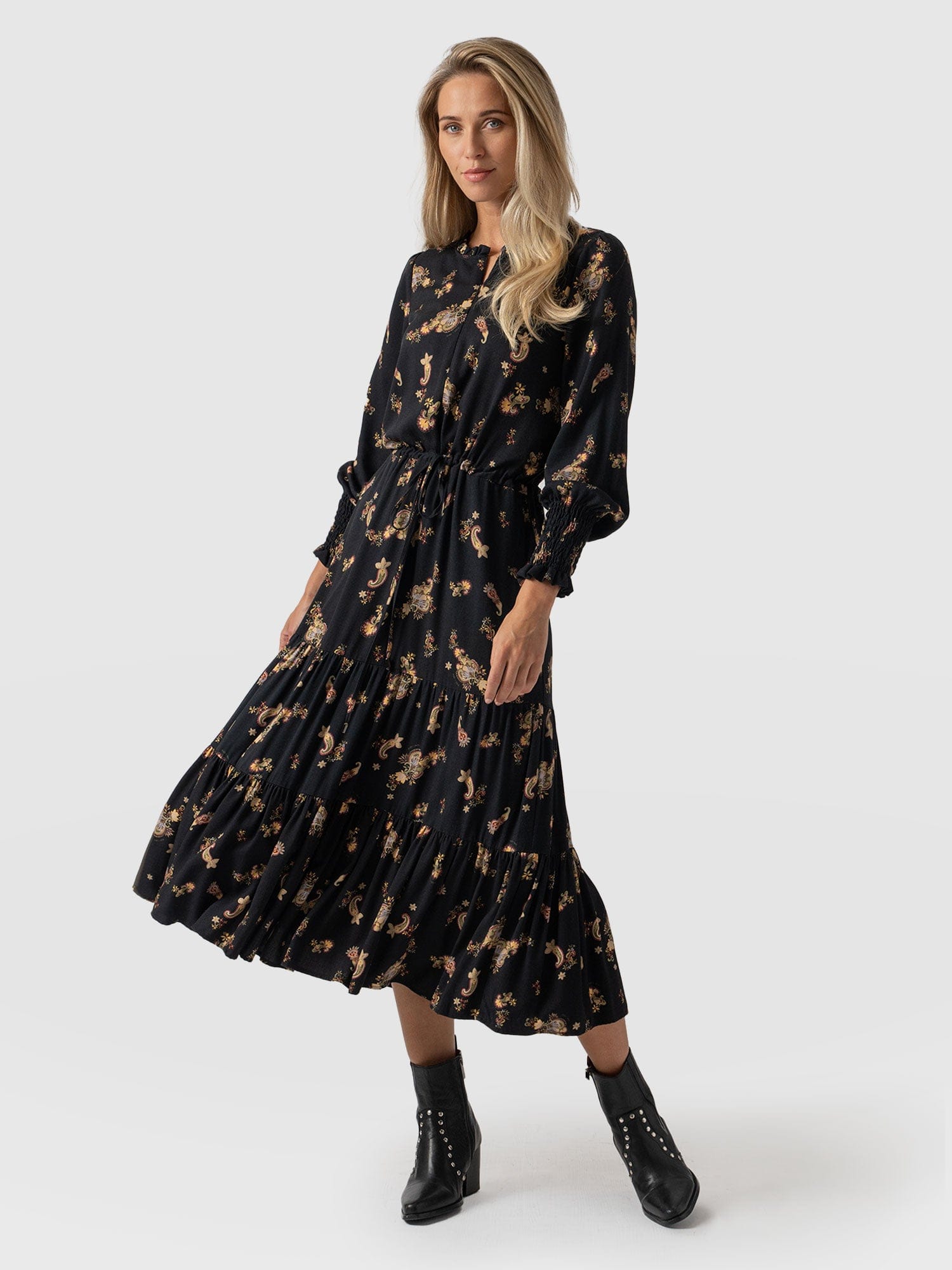 Olivia Zip Up Dress Highland Paisley - Women's Dresses | Saint + Sofia® EU