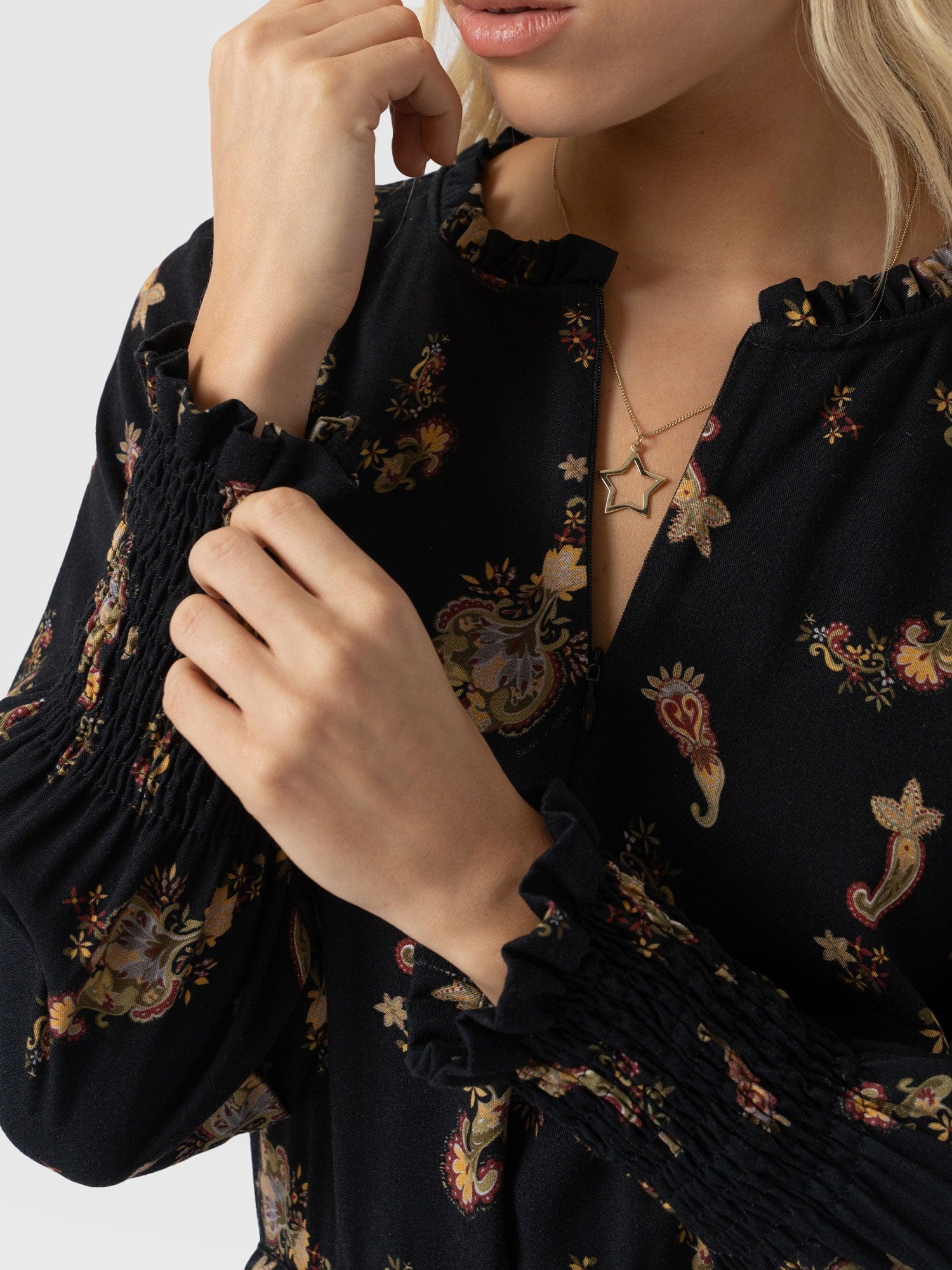 Olivia Zip Up Dress Highland Paisley - Women's Dresses | Saint + Sofia® EU