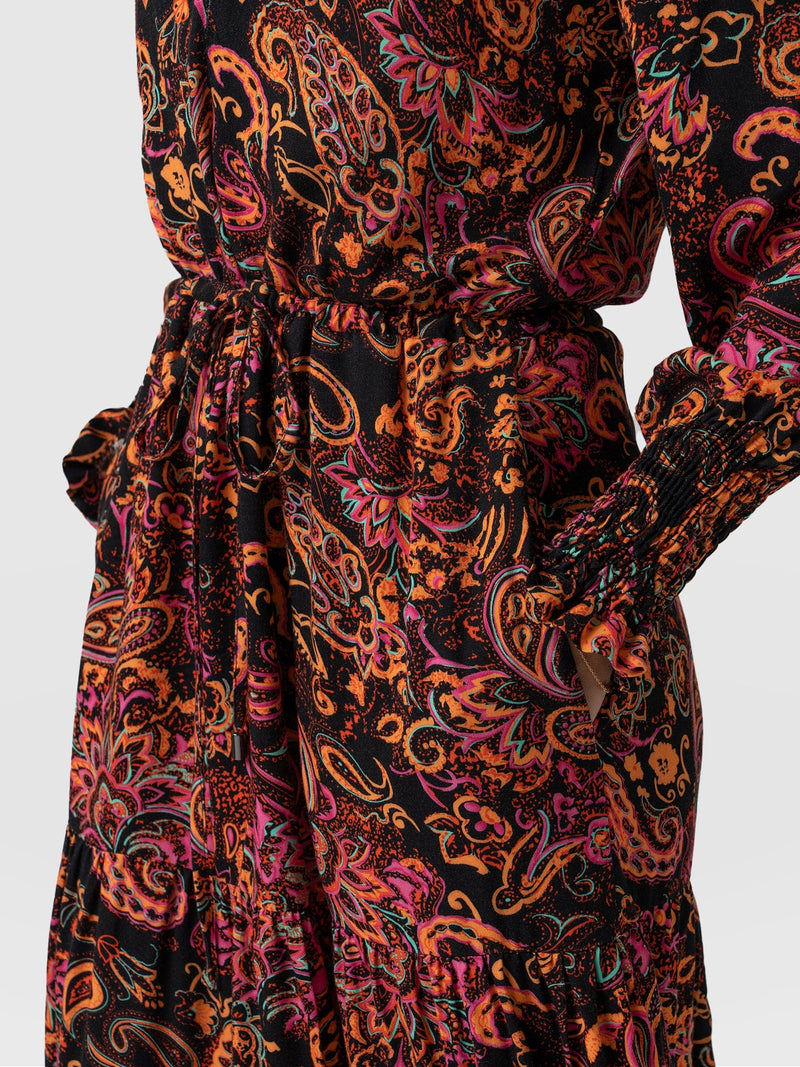 Olivia Zip Up Dress Vivid Paisley - Women's Dresses | Saint + Sofia® EU