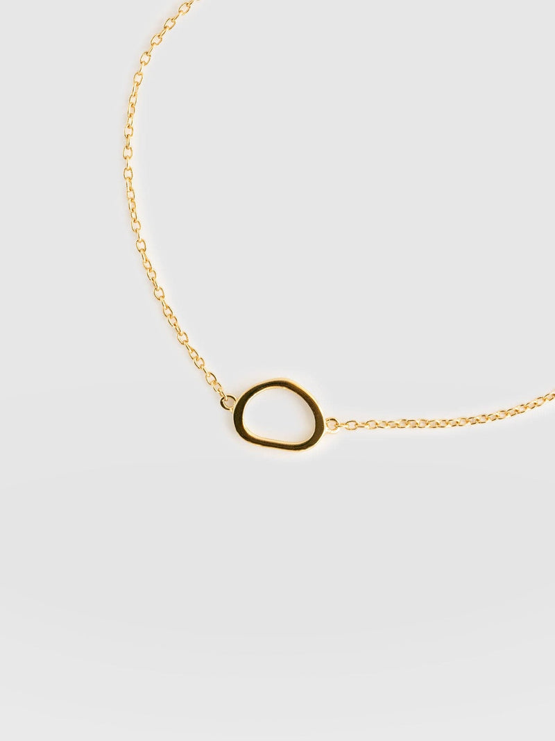 Organic Open Oval Bracelet Gold - Women's Jewellery | Saint + Sofia® EU