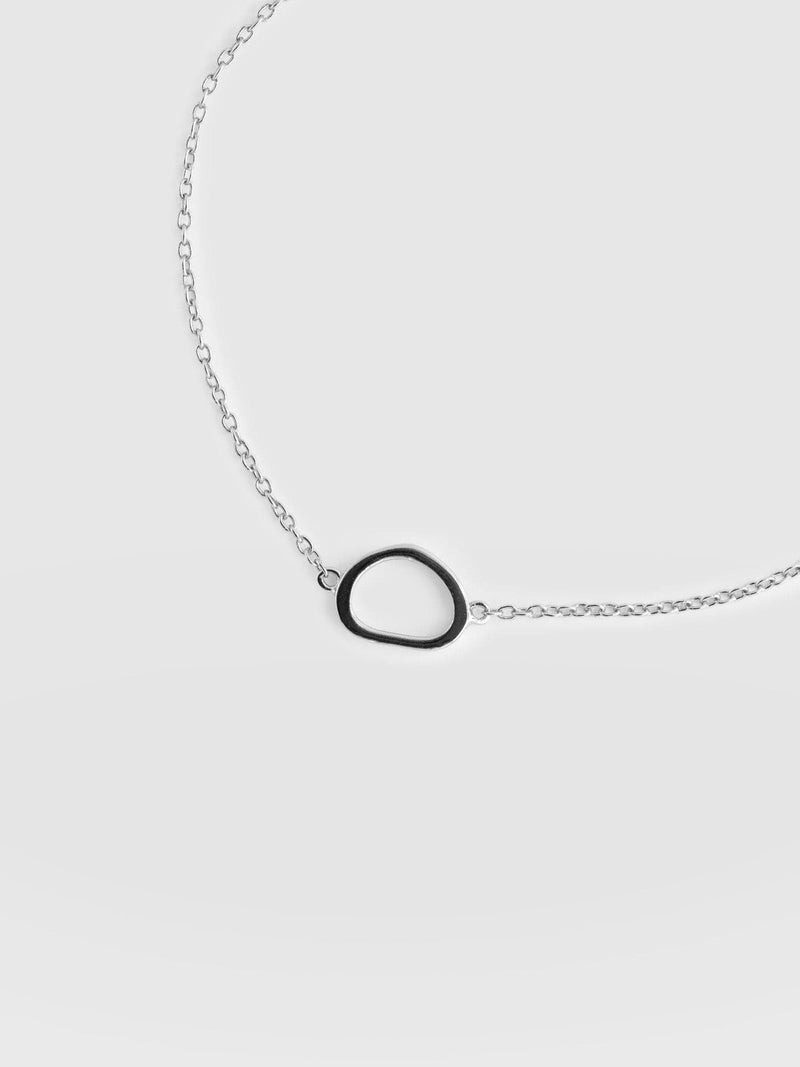 Organic Open Oval Bracelet Silver - Women's Jewellery | Saint + Sofia® EU