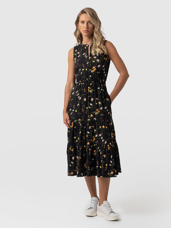 Orla Dress Black Floral - Women's Dresses | Saint + Sofia® EU