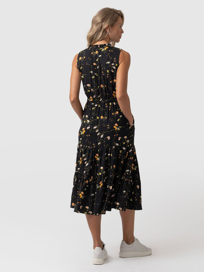 Orla Dress Black Floral - Women's Dresses | Saint + Sofia® EU