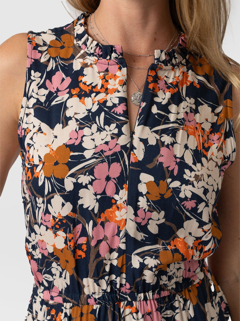 Orla Dress Navy Floral - Women's Dresses | Saint + Sofia® EU