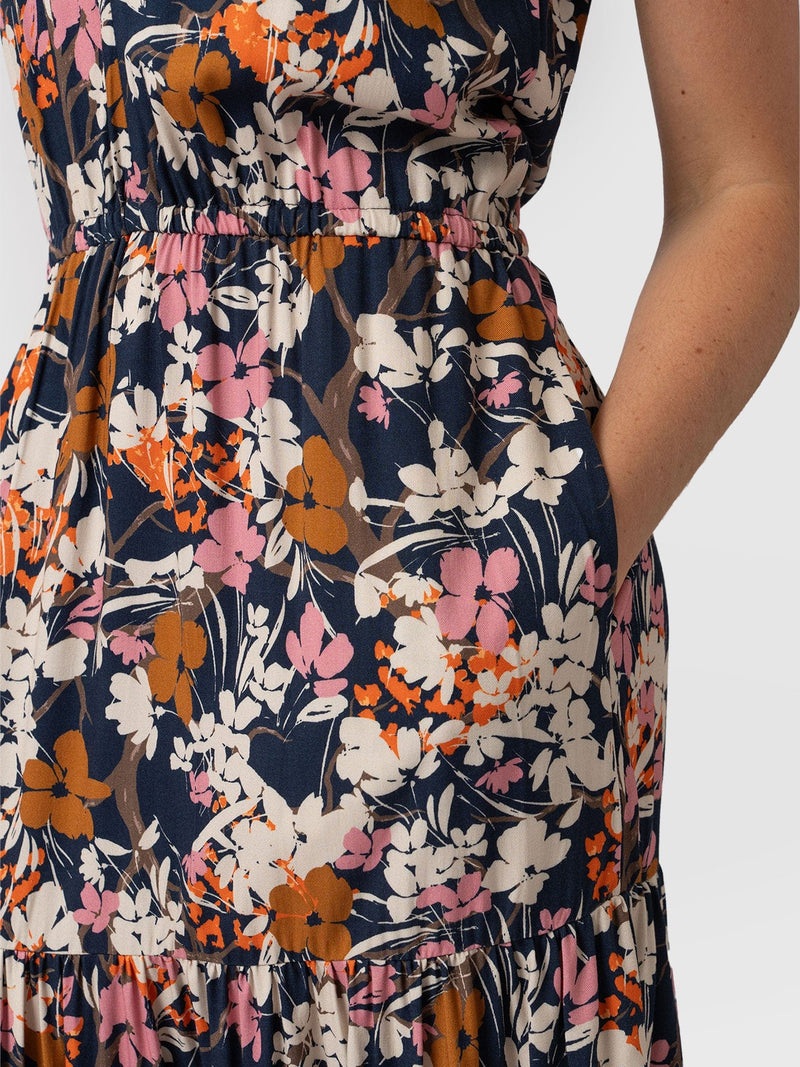 Orla Dress Navy Floral - Women's Dresses | Saint + Sofia® EU