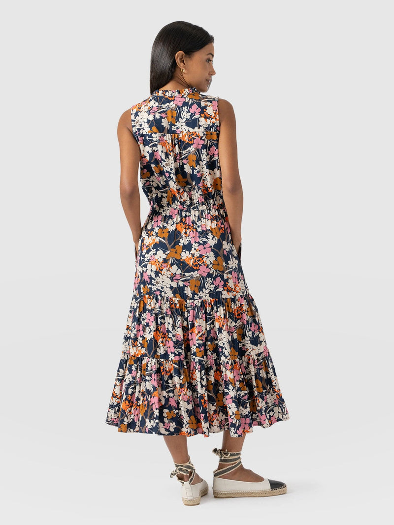 Orla Dress Navy Floral - Women's Dresses | Saint + Sofia® EU