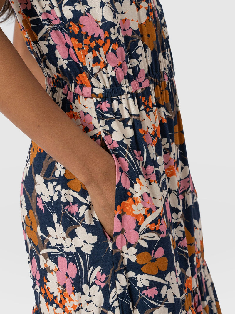 Orla Dress Navy Floral - Women's Dresses | Saint + Sofia® EU