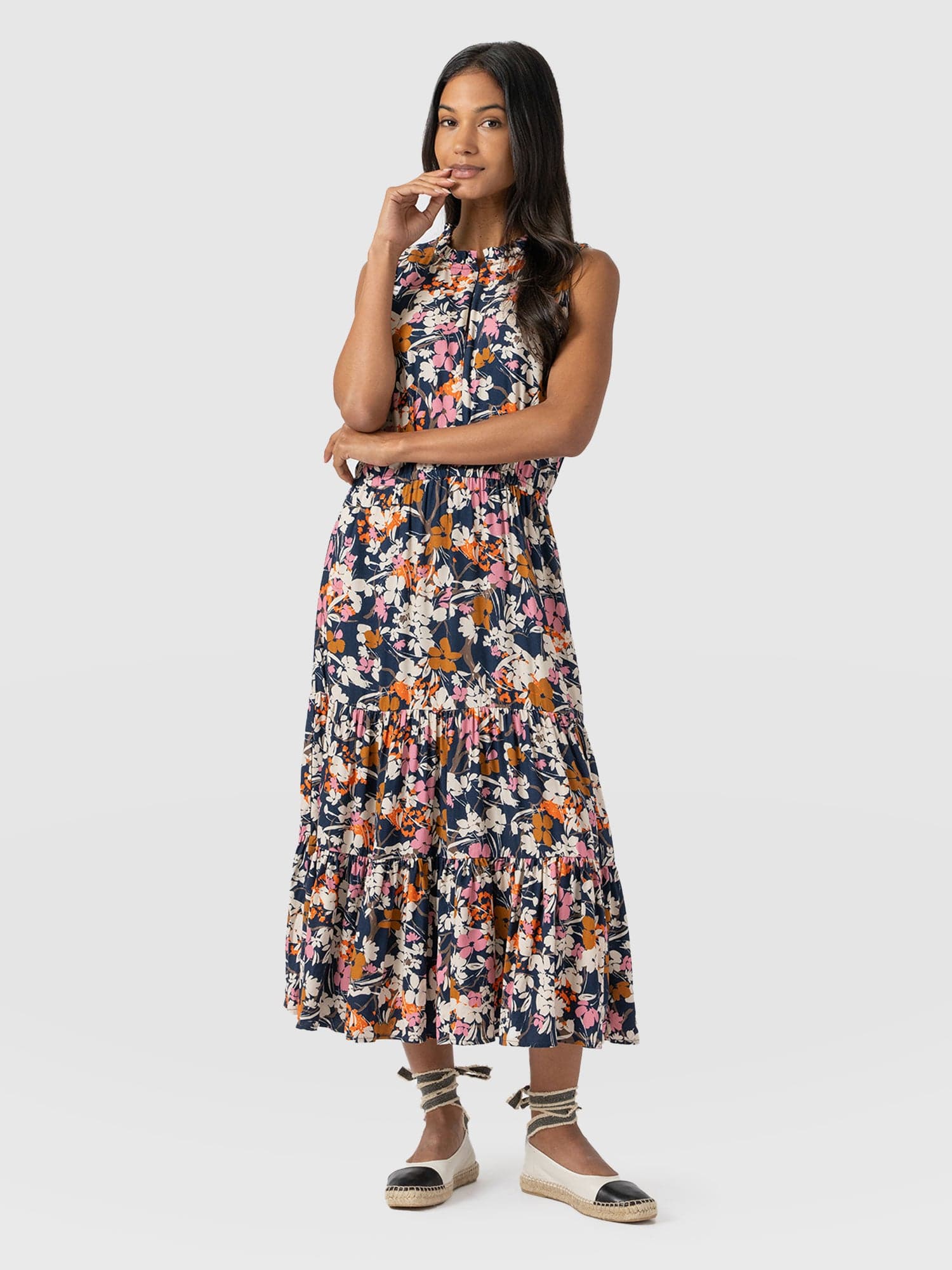 Orla Dress Navy Floral - Women's Dresses | Saint + Sofia® EU