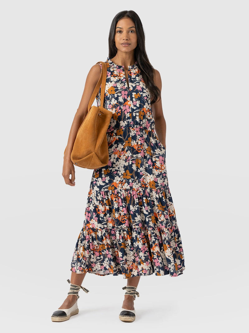 Orla Dress Navy Floral - Women's Dresses | Saint + Sofia® EU