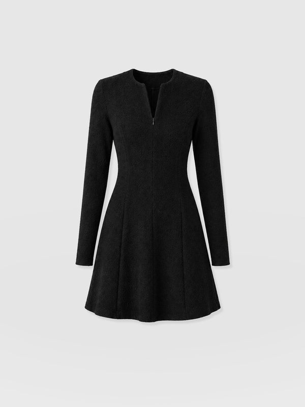 Orla Mini Dress - Black Boucle