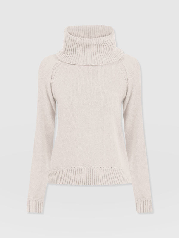 Oxford Cashmere Jumper - Cream - Women's Jumpers | Saint + Sofia® EU