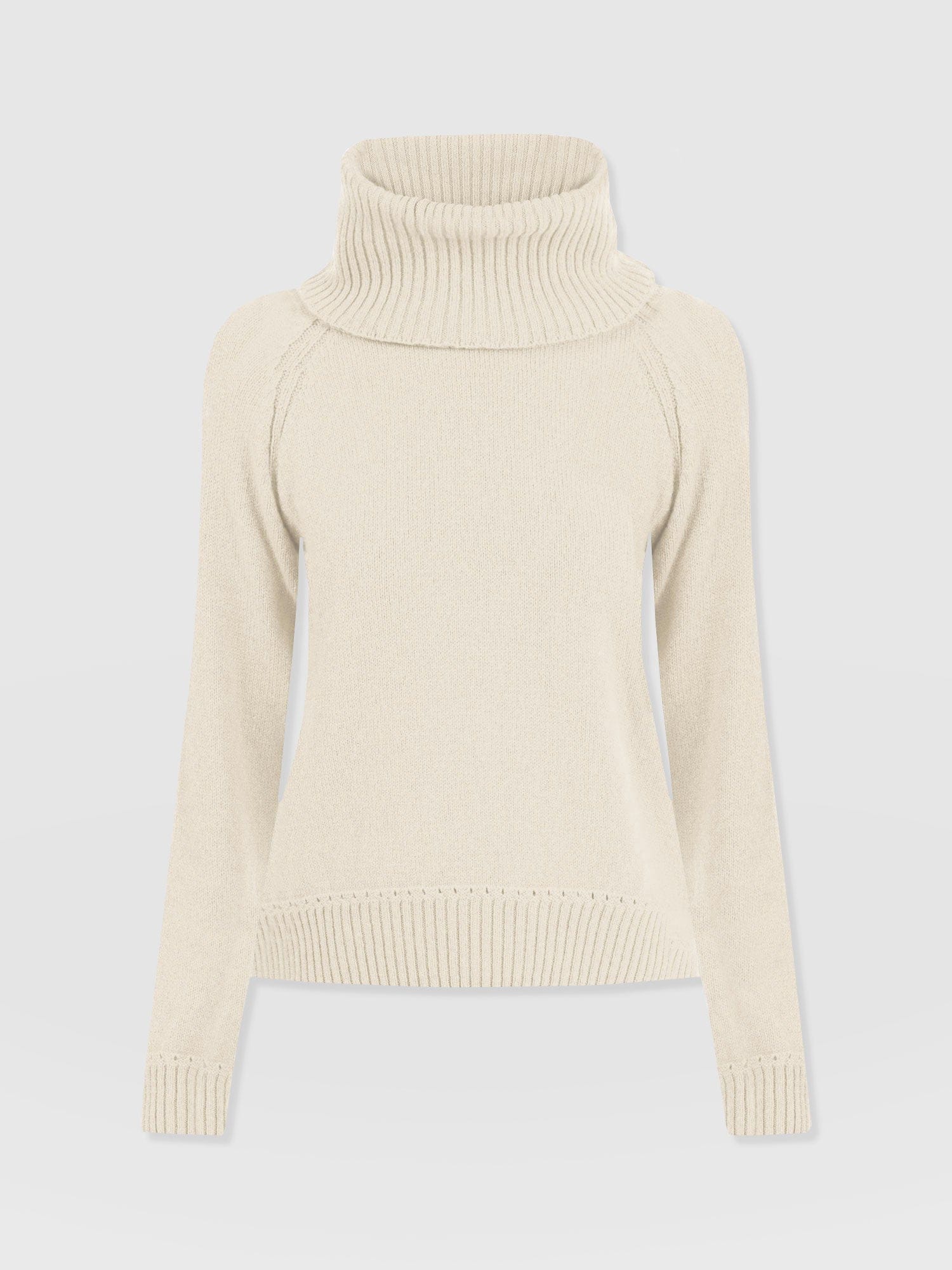 Oxford Cashmere Jumper - Cream - Women's Jumpers | Saint + Sofia® EU