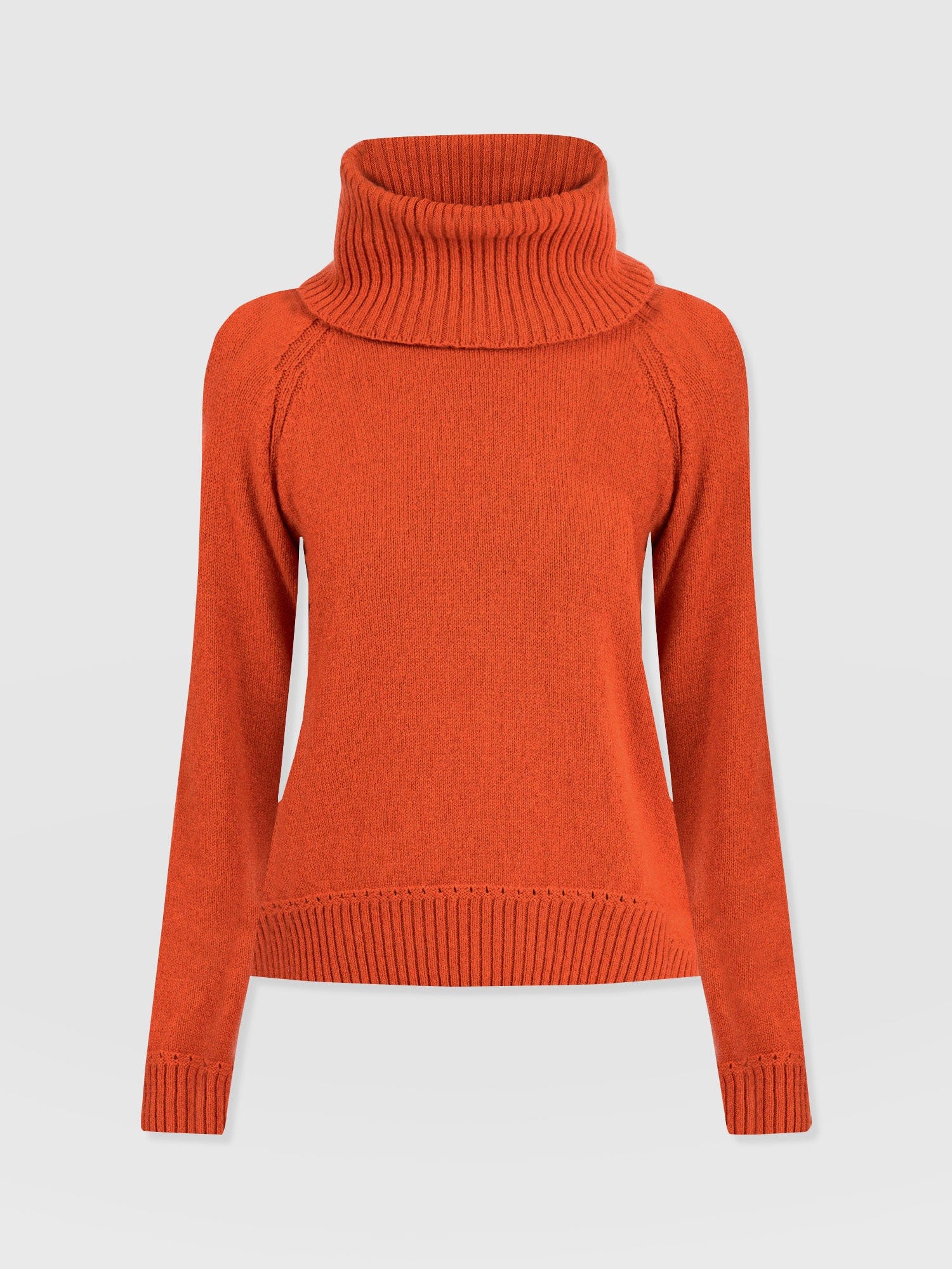 Oxford Cashmere Jumper - Orange - Women's Jumpers | Saint + Sofia® EU