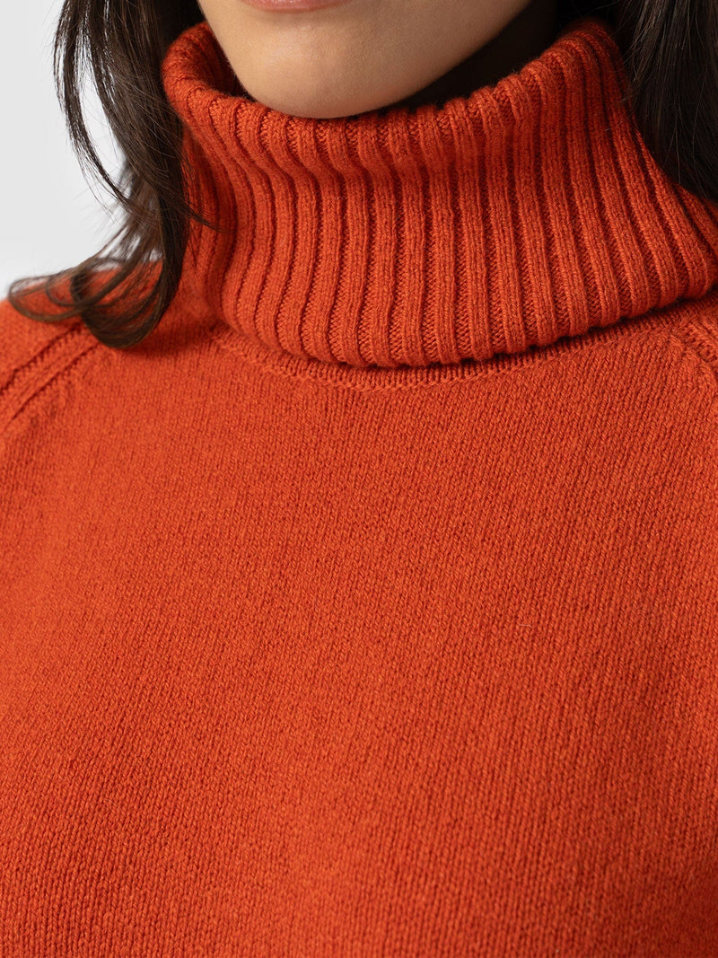 Oxford Cashmere Jumper - Orange - Women's Jumpers | Saint + Sofia® EU