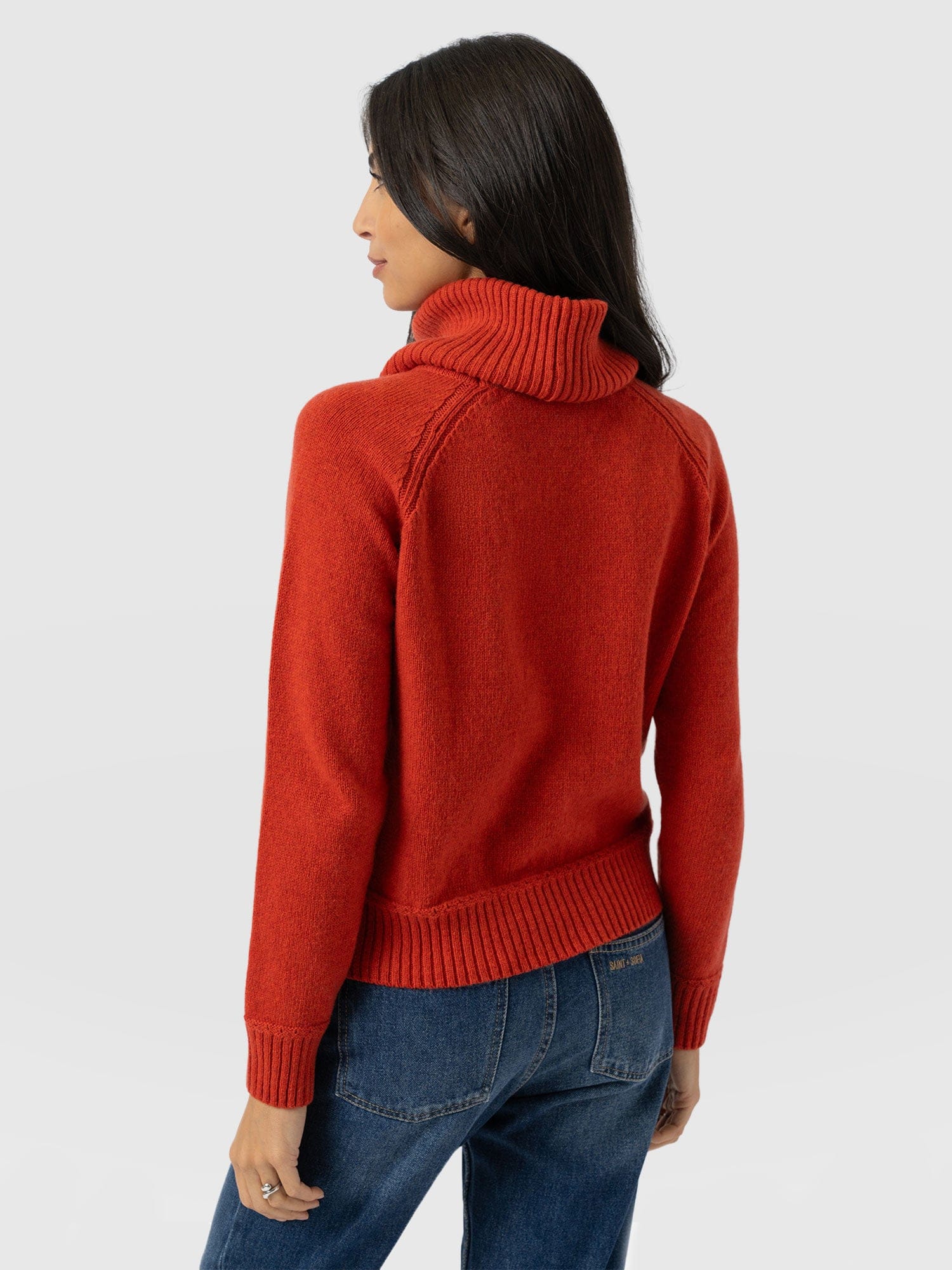 Oxford Cashmere Jumper - Orange - Women's Jumpers | Saint + Sofia® EU
