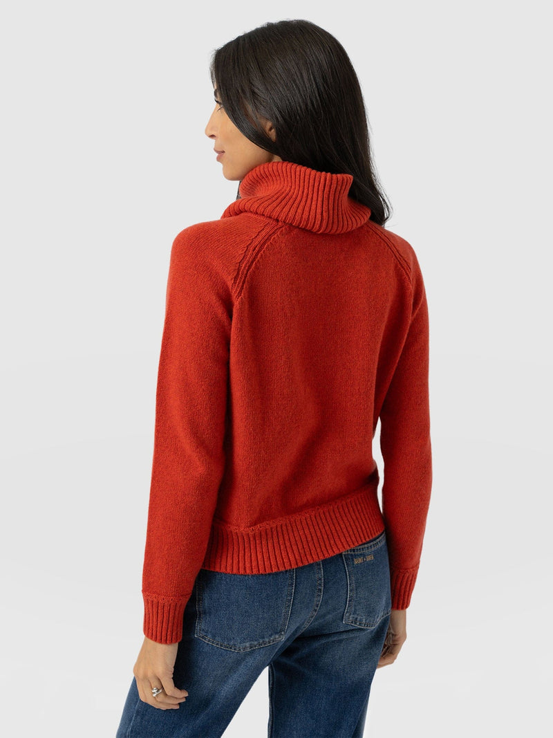 Oxford Cashmere Jumper - Orange - Women's Jumpers | Saint + Sofia® EU
