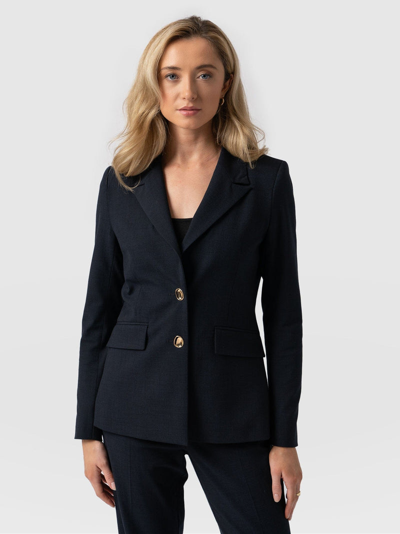 Payton Blazer Blue Black - Women's Blazers | Saint + Sofia® EU