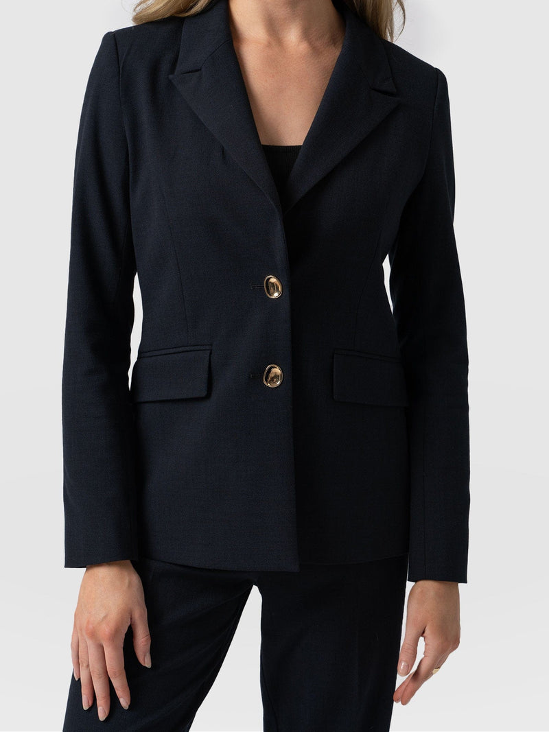 Payton Blazer Blue Black - Women's Blazers | Saint + Sofia® EU