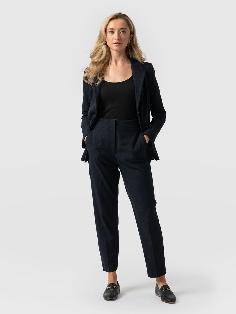 Payton Pant Blue Black - Women's Trousers | Saint + Sofia® UK