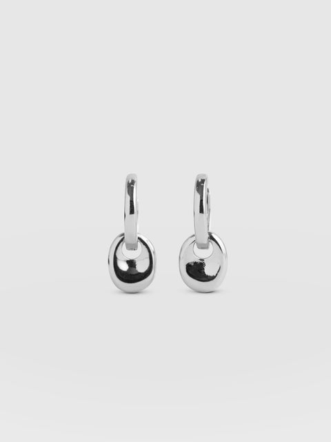 Pebble Drop Earrings - Silver - Women's Jewellerys | Saint and Sofia® EU