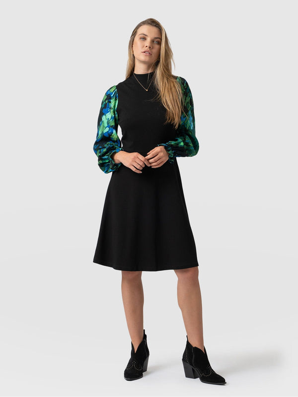 Penny Skater Dress Green Satellite - Women's Dresses | Saint + Sofia® EU