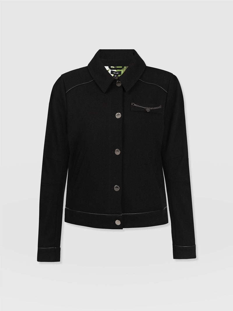 Petra Jacket Black - Women's Leather Jackets | Saint + Sofia® EU