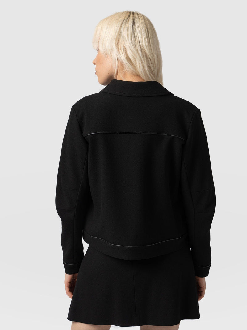 Petra Jacket Black - Women's Leather Jackets | Saint + Sofia® EU