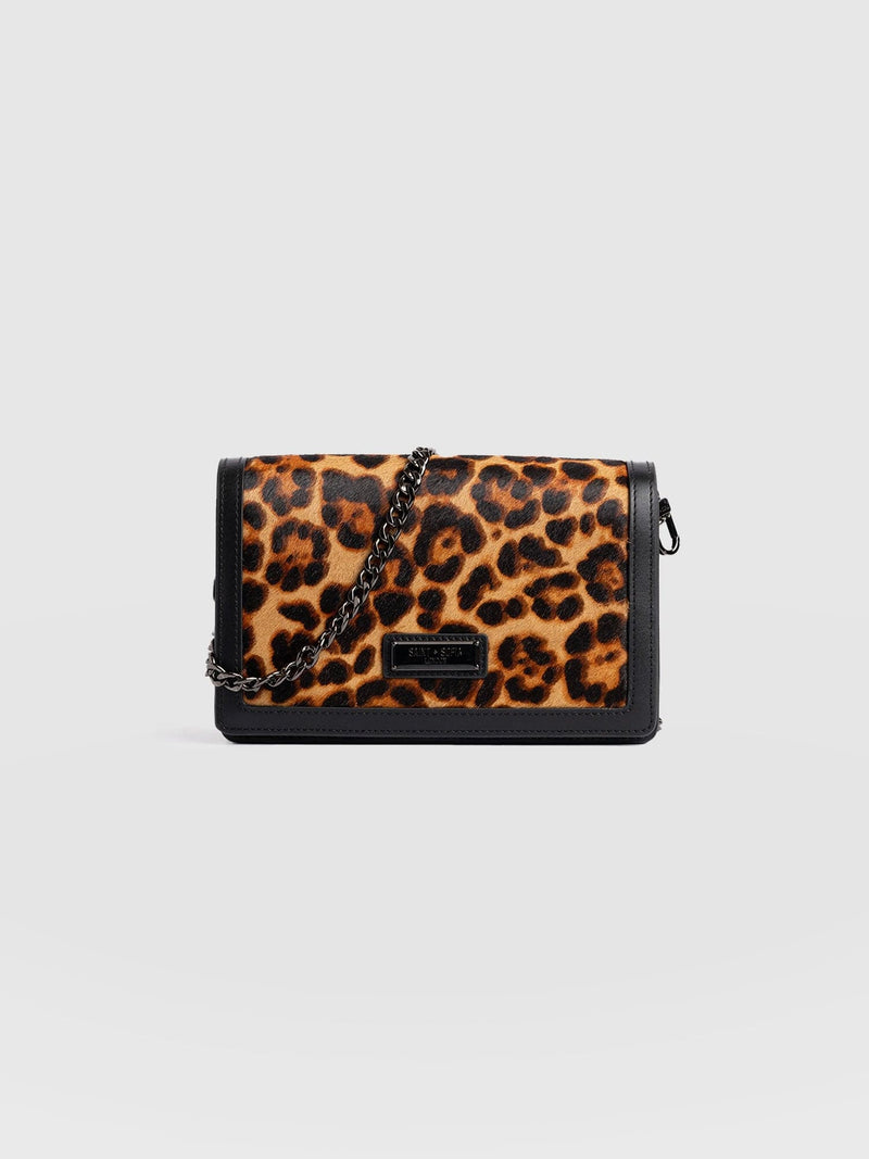 Primrose Chain Wallet Bag Leopard - Women's Bags | Saint + Sofia® EU