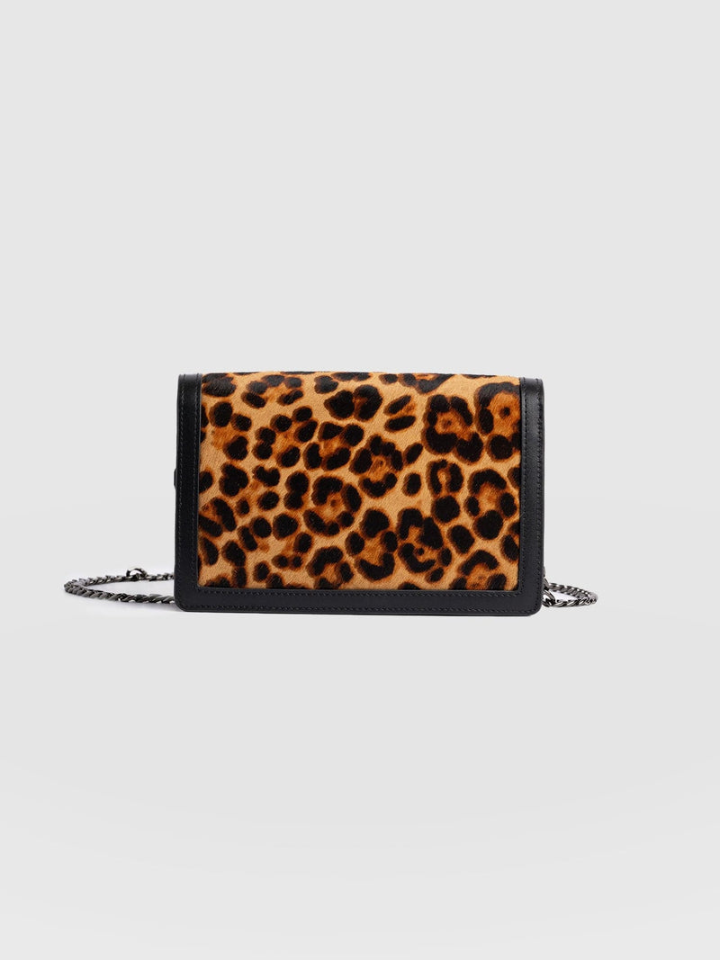 Primrose Chain Wallet Bag Leopard - Women's Bags | Saint + Sofia® EU