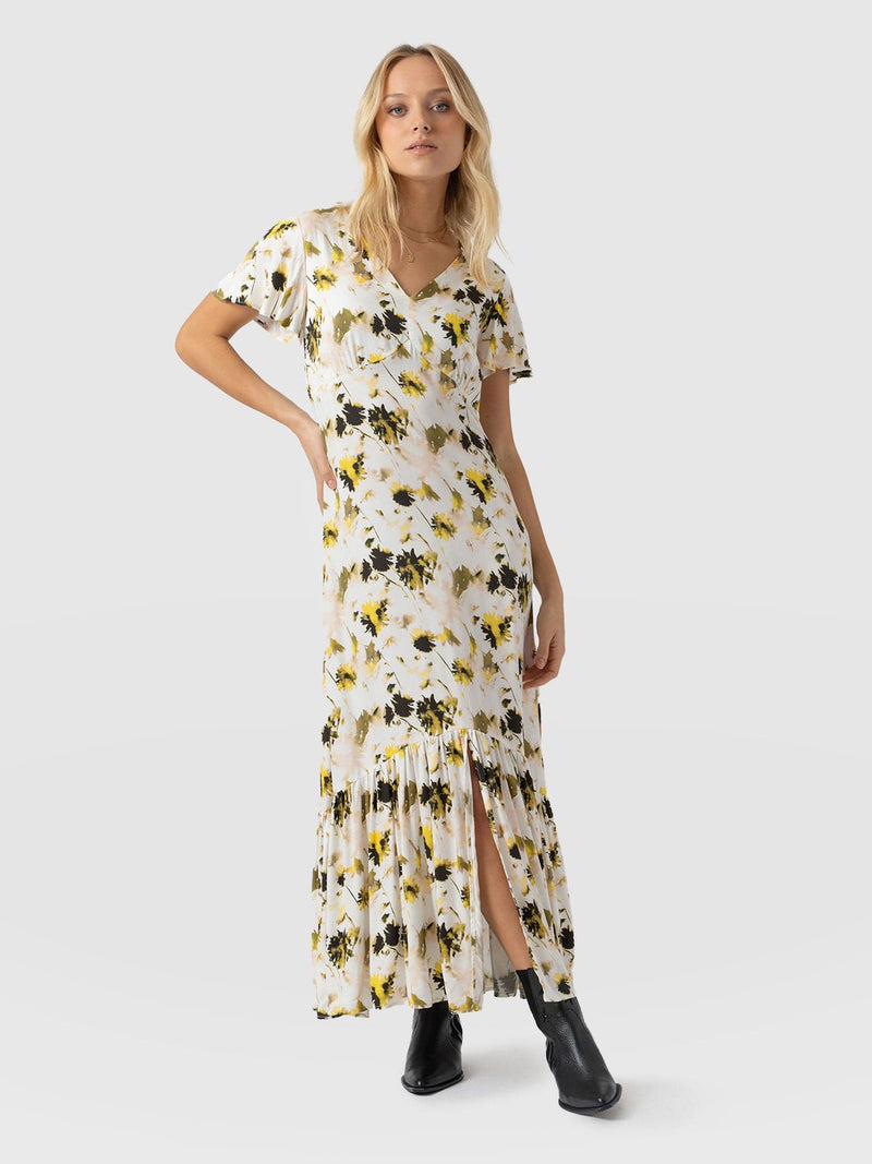 Primrose Dress White Daisy Floral - Women's Dresses | Saint + Sofia® EU