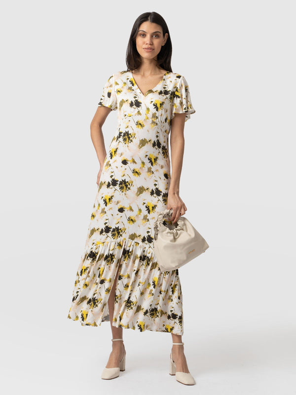 Primrose Dress White Daisy Floral - Women's Dresses | Saint + Sofia® EU