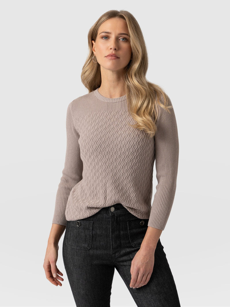 Primrose Knit Jumper Malt - Women's Vests | Saint + Sofia® EU