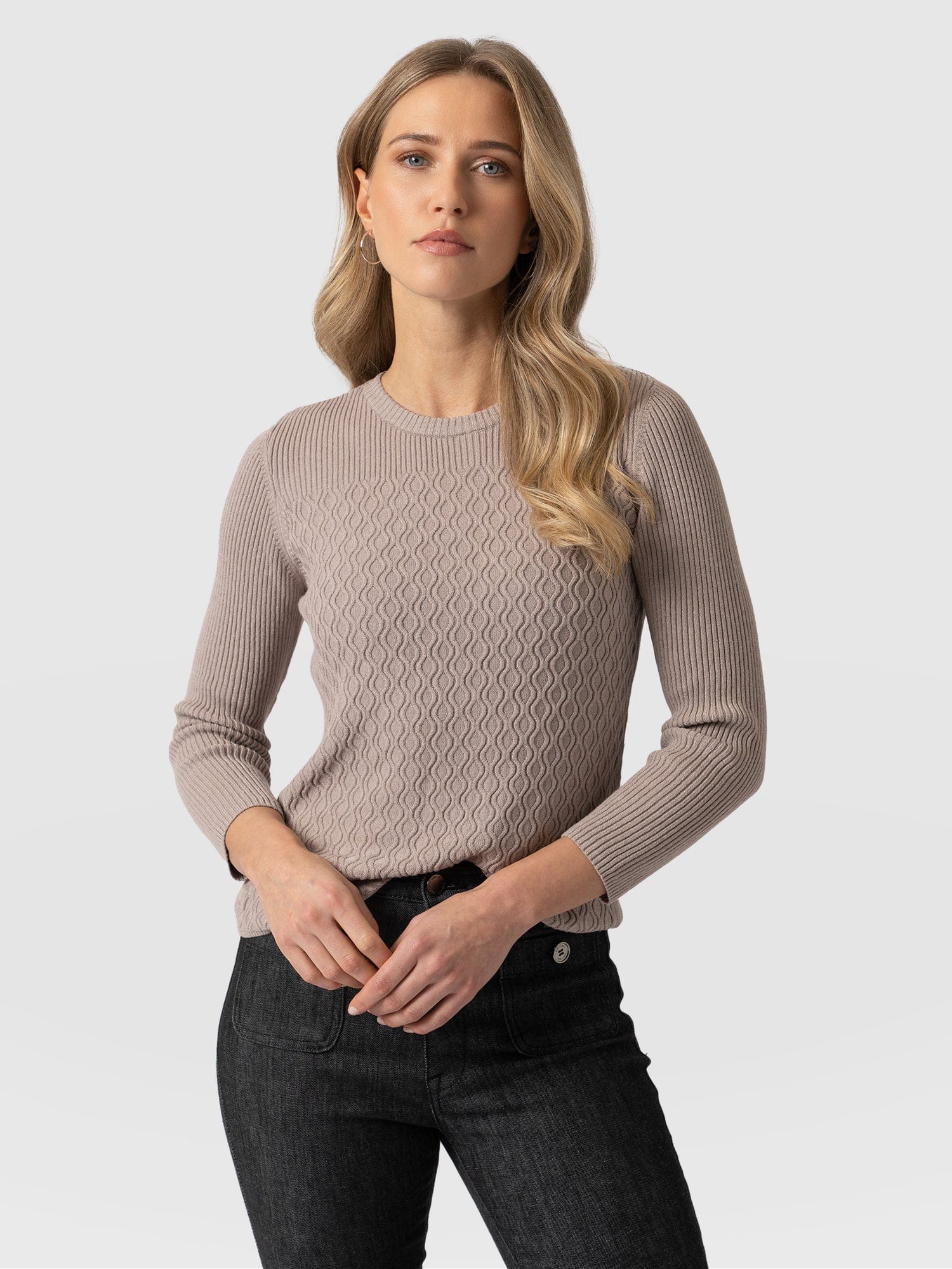 Primrose Knit Jumper Malt - Women's Vests | Saint + Sofia® EU