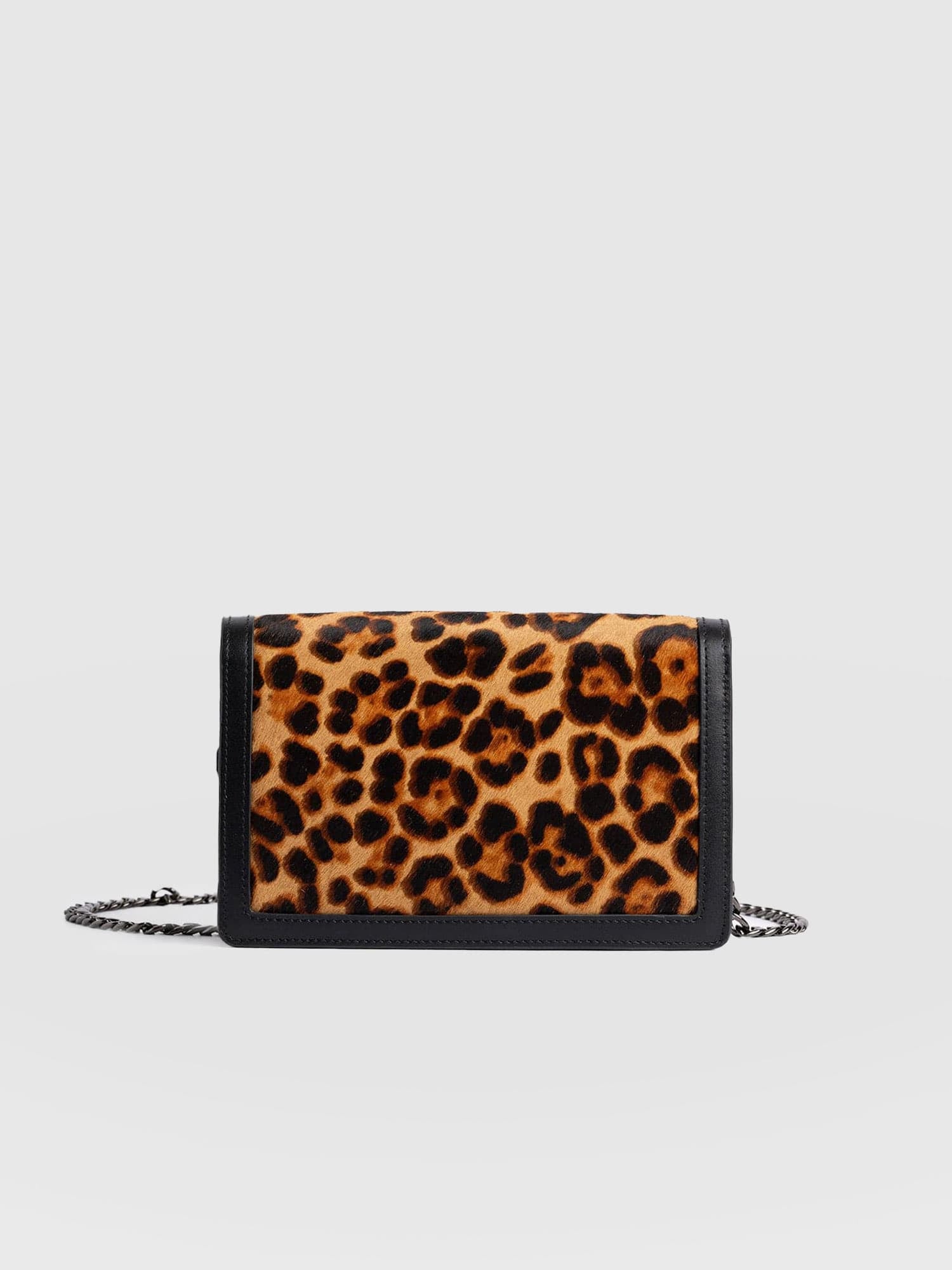 Primrose Wallet on Chain Leopard - Women's Bags | Saint + Sofia® EU