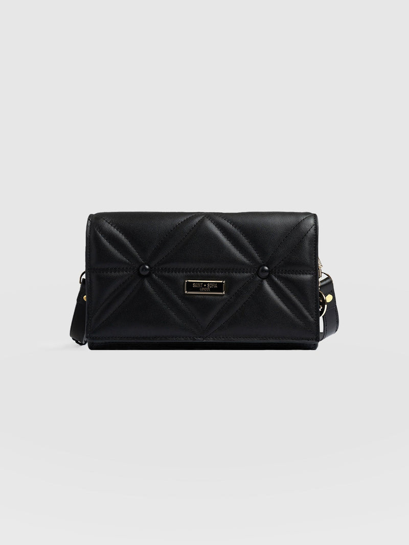 Quilted Keira Cross Body Bag Black - Women's Bags | Saint + Sofia® EU