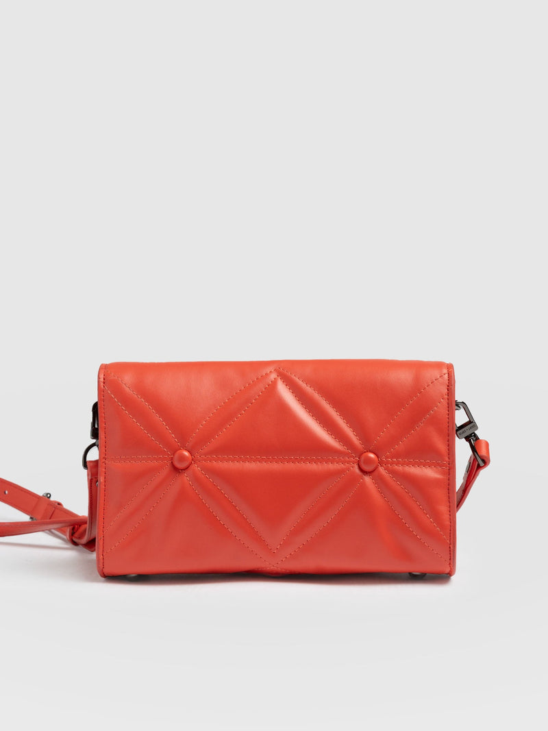 Quilted Keira Cross Body Bag Coral - Women's Bags | Saint + Sofia® EU