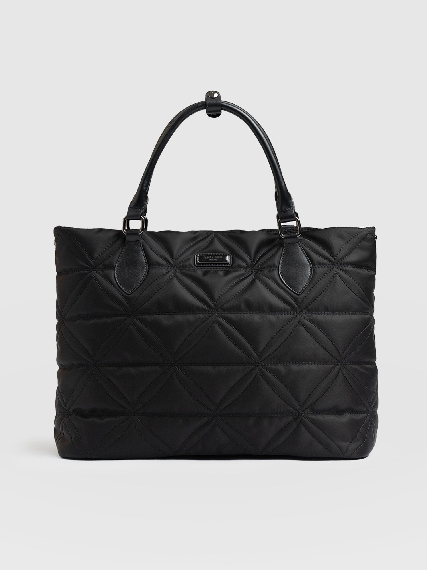 Quilted Selene Shopper Bag Black - Women's Bags | Saint + Sofia® EU