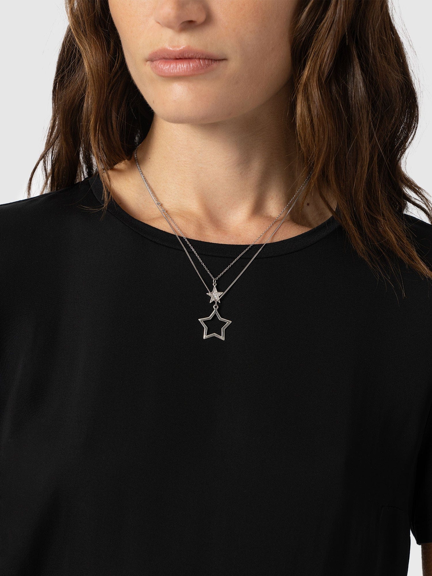 Rayner Contrast Tee Black - Women's T-Shirts | Saint + Sofia® EU