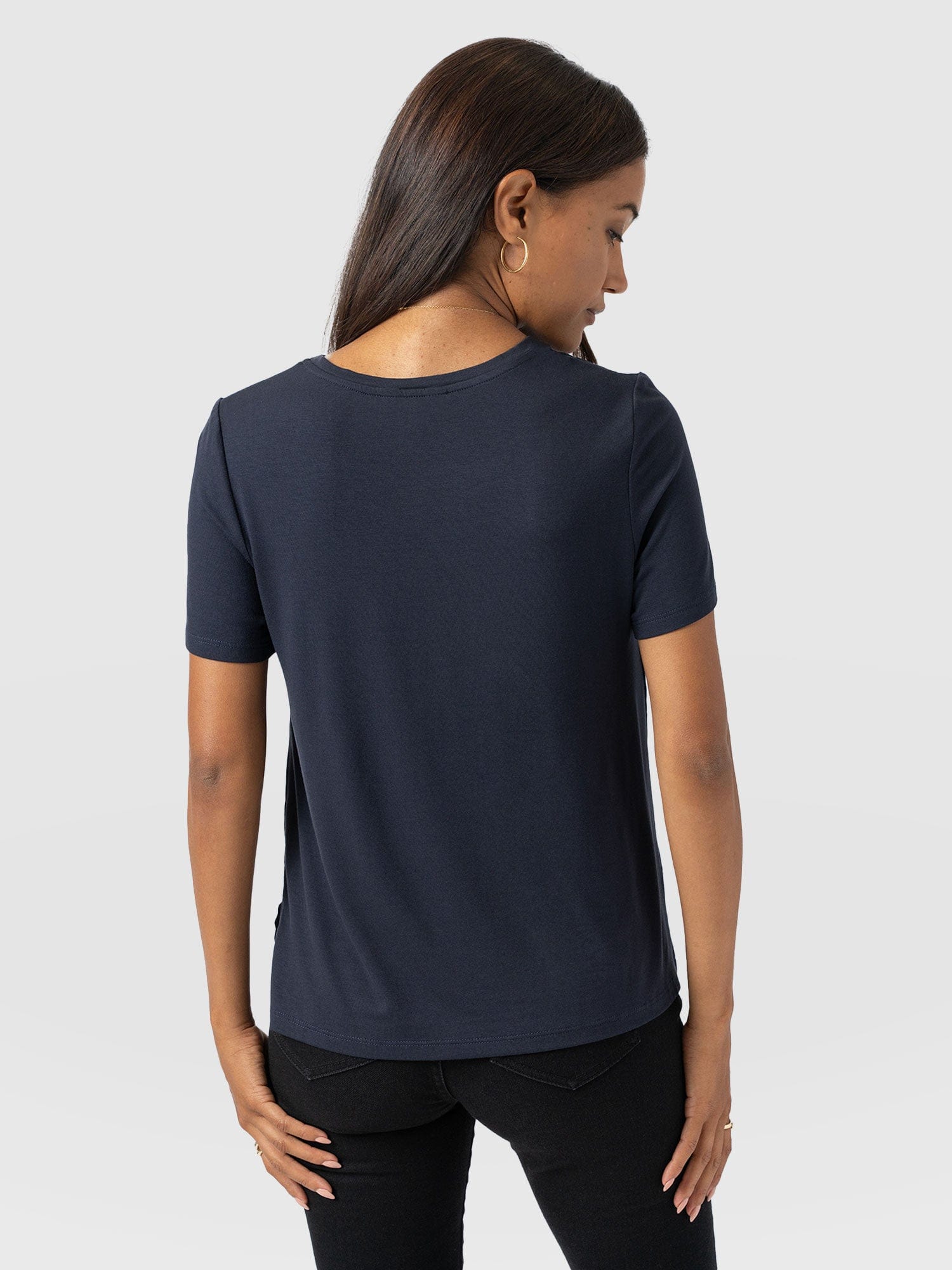 Rayner Contrast Tee Navy - Women's T-Shirts | Saint + Sofia® EU