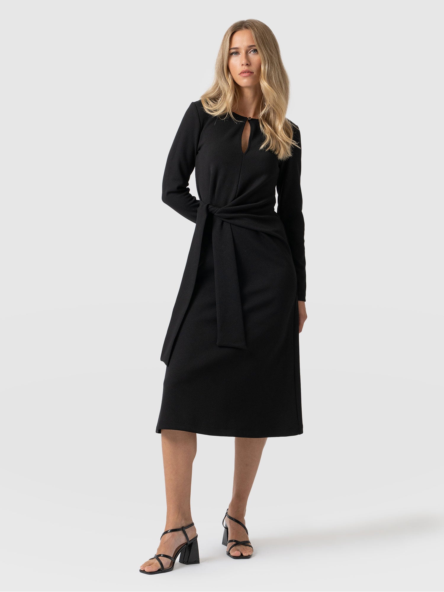 Reagan Knot Dress Black - Women's Dresses | Saint + Sofia® EU