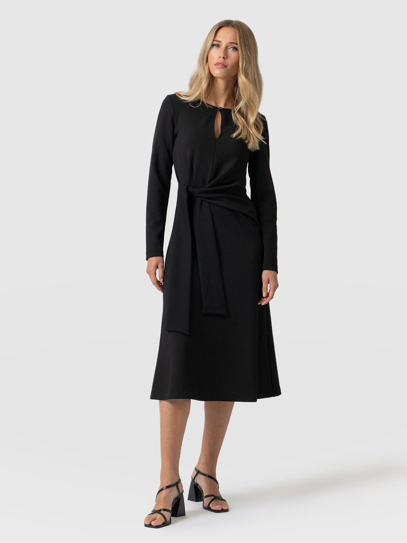 Reagan Knot Dress Black - Women's Dresses | Saint + Sofia® EU