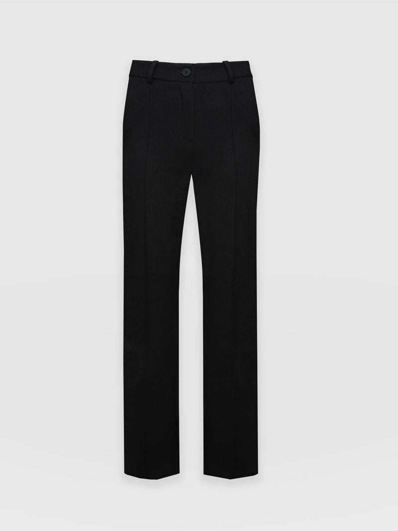 Regent Straight Leg Pant Black - Women's Trousers |  Saint + Sofia® EU