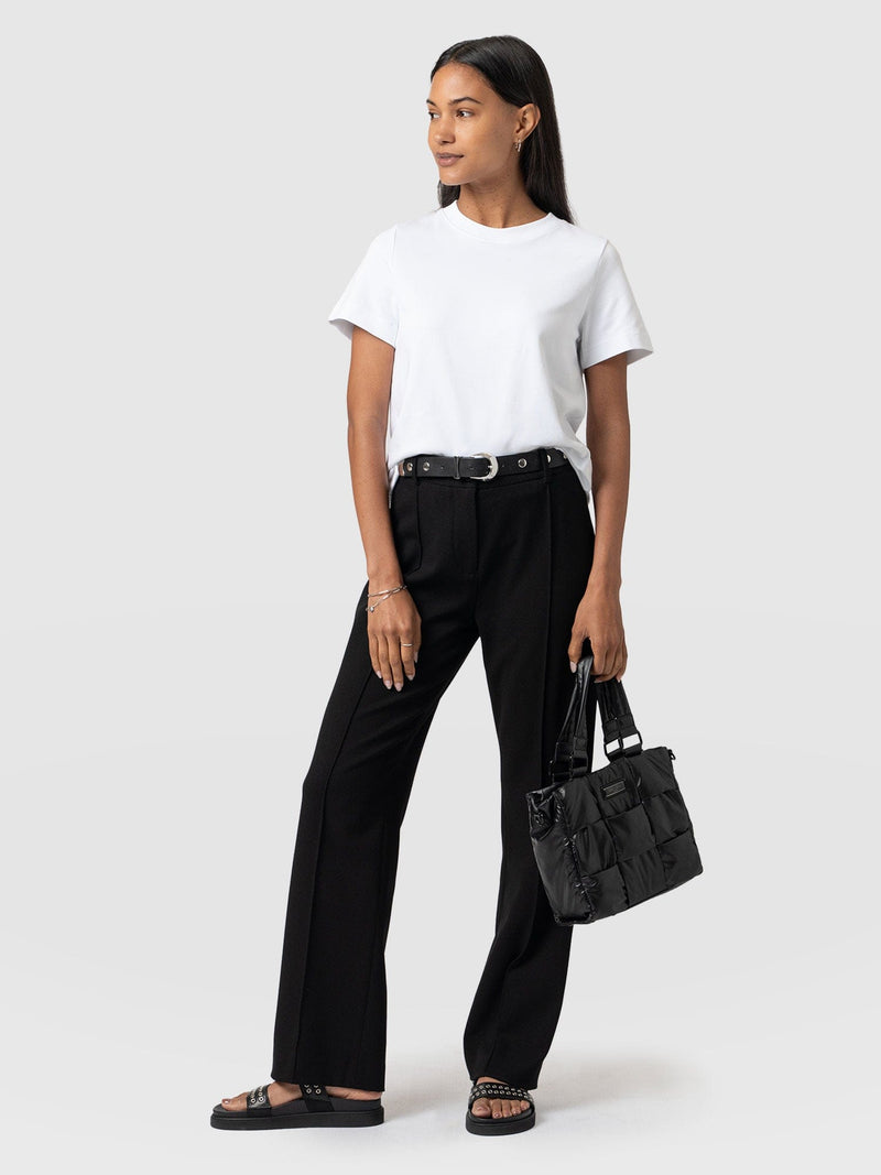 Regent Straight Leg Pant Black - Women's Trousers |  Saint + Sofia® EU