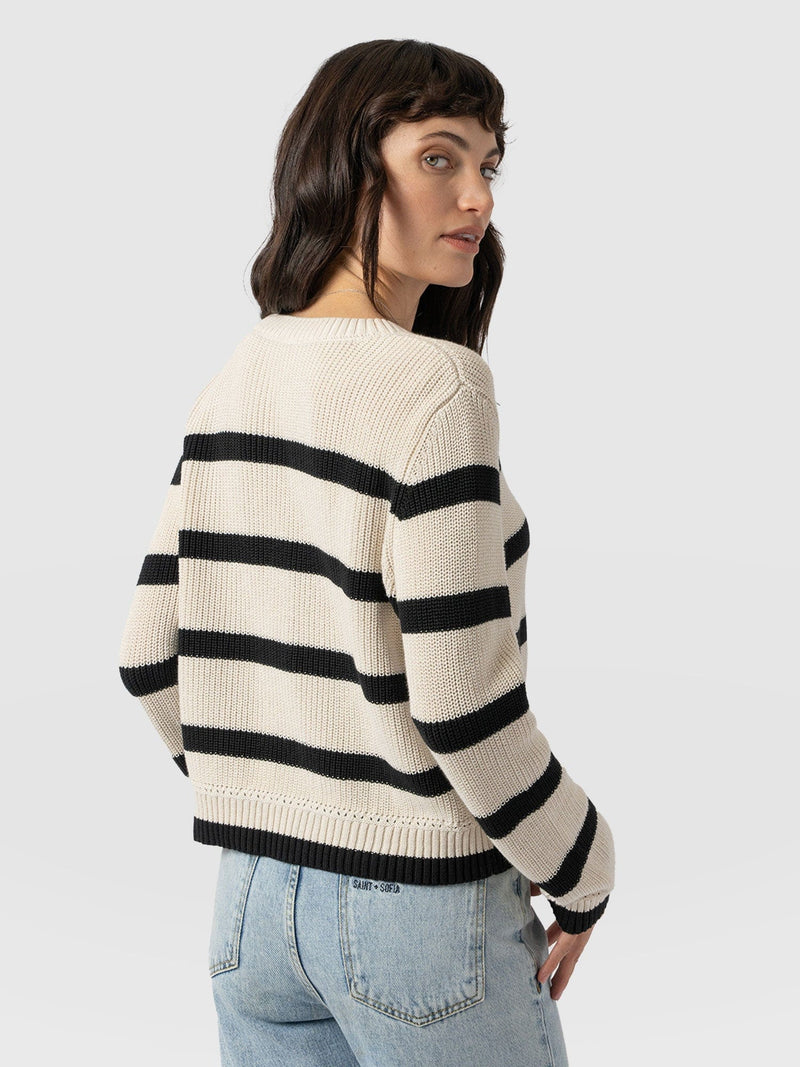 Remy Crop Jumper - Stripe