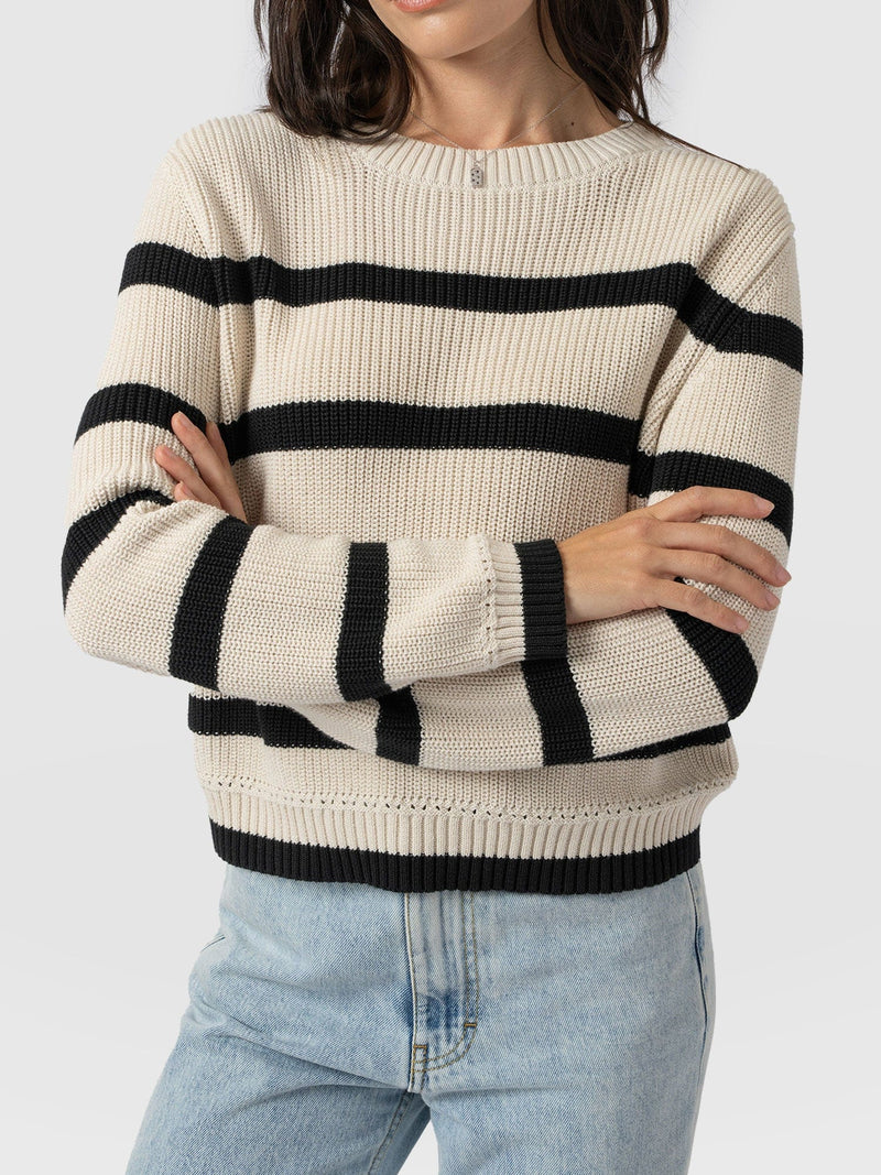 Remy Crop Jumper - Stripe