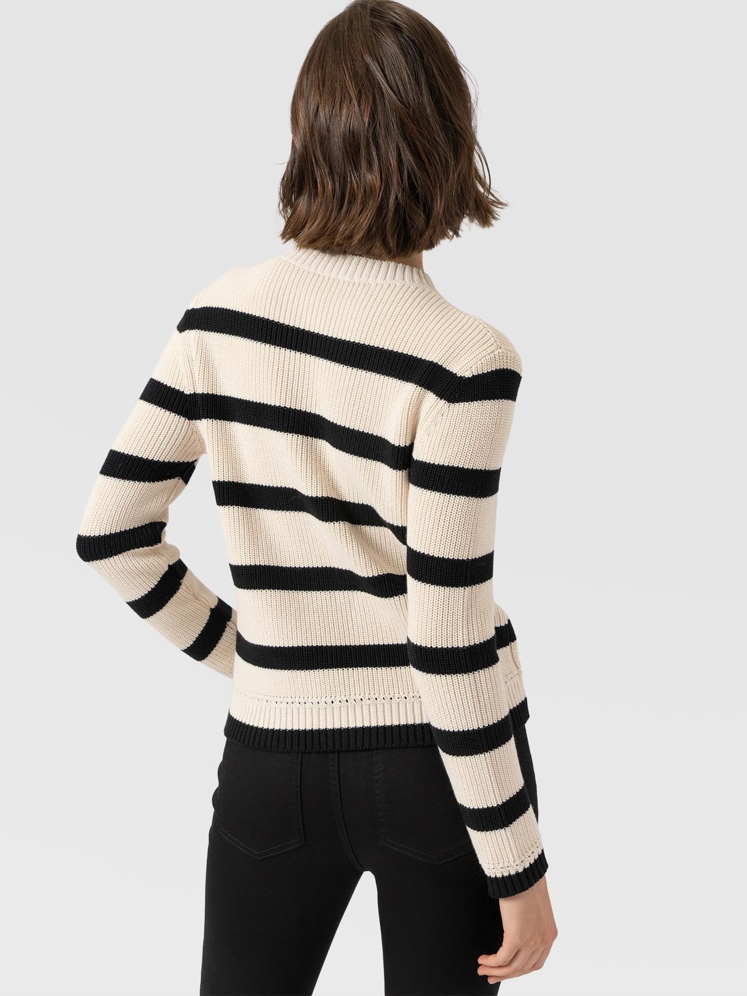Remy Crop Jumper Stripe - Women's Jumpers | Saint and Sofia® EU